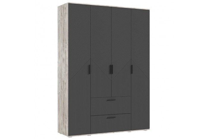 Спальня Сильвия - 1 Дуб Юкон - Браш Графит