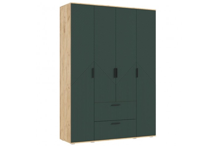 Спальня Сильвия - 2 Дуб Крафт Золотой - Браш Мени Грин