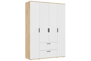 Набор мебели для спальни Сильвия - 1 Дуб Крафт Золотой - Браш Вайт