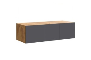 Антресоль "Бася" к шкафу-купе (дуб крафт золотой - графит)