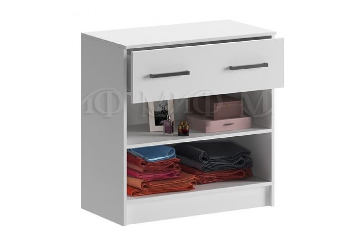 Комод Бася с ящиком 2-мя дверцами белый