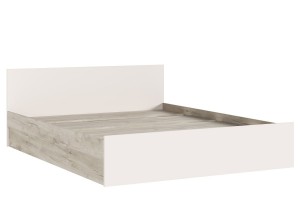 Кровать "Бася 1,6" (дуб крафт серый - кашемир)