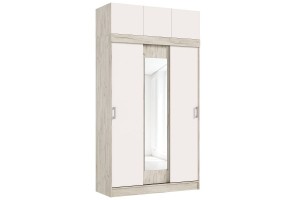 Антресоль "Бася" к шкафу-купе (дуб крафт серый - кашемир)