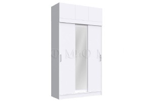 Антресоль "Бася" к шкафу-купе (белый - белый)