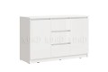 Комод Челси 2 двери 3 ящика белый - белый глянец