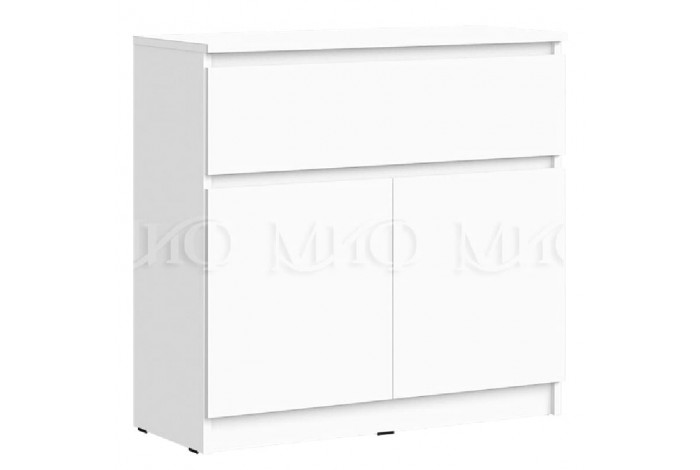 Комод Челси комплект 3 комода белый - белый глянец