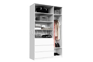 Антресоль "Челси" к шкафу 1200 (белый - белый глянец)