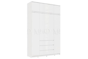 Антресоль "Челси" к шкафу 1600 (белый - белый глянец)