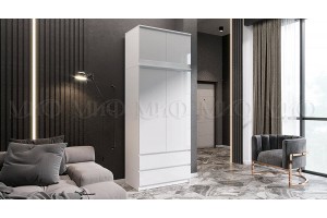 Антресоль "Челси" к шкафу 900 (белый - белый глянец)