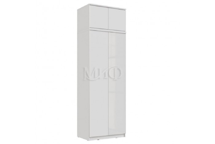 Антресоль Челси к шкафу 800 белый - белый глянец