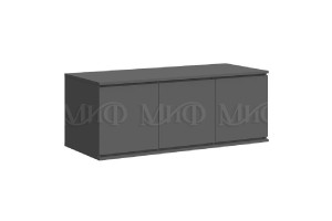 Антресоль "Челси" к шкафу 1200 (графит - графит матовый)