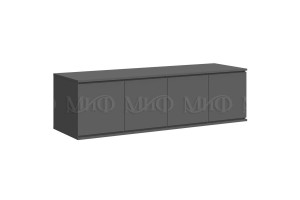 Антресоль "Челси" к шкафу 1600 (графит - графит матовый)