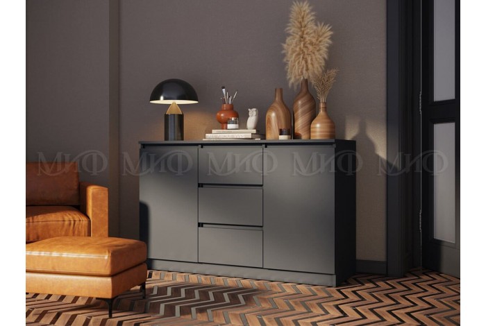 Детская модульная комната Челси вариант 1 графит - графит