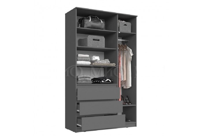 Детская модульная комната Челси вариант 2 графит - графит