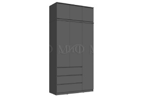 Антресоль "Челси" к шкафу 1200 (графит - графит матовый)