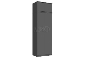Антресоль "Челси" к шкафу 800 (графит - графит матовый)