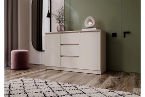 Комод Челси 2 двери 3 ящика (кашемир - кашемир)