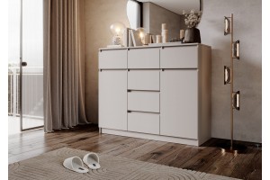 Комод Челси 2 двери 6 ящиков (кашемир - кашемир)