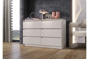 Комод Челси 6 ящиков (кашемир - кашемир)