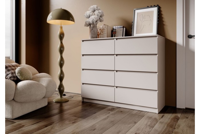Комод Челси 8 ящиков кашемир - кашемир