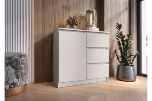 Комод Челси 800 3 ящика 1 дверь (кашемир - кашемир)