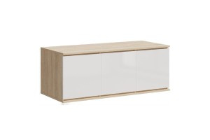 Антресоль "Челси" к шкафу 1200 (дуб сонома - белый глянец)