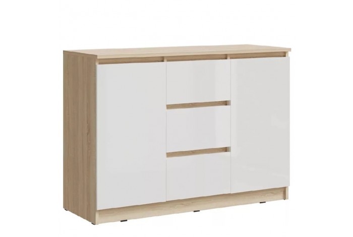 Детская комната Челси вариант 4 дуб сонома - белый глянец холодный