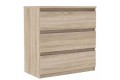 Комод Челси комплект 3 комода дуб сонома - дуб сонома