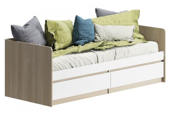 Детская комната Челси вариант 3 дуб сонома - белый глянец холодный