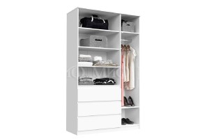 Антресоль "Челси" к шкафу 1200 (дуб сонома - белый глянец)