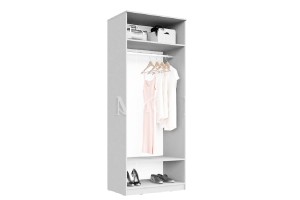 Антресоль "Челси" к шкафу 800 (дуб сонома - белый глянец)