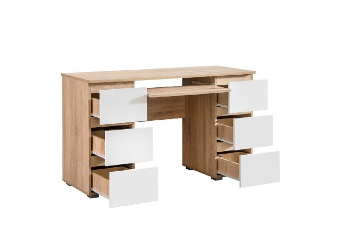 Детская комната Челси вариант 5 дуб сонома - белый глянец холодный