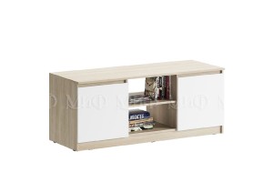 Тумба под ТВ "Челси" (дуб сонома - белый глянец)
