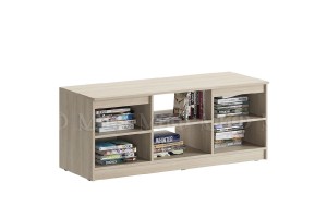 Тумба под ТВ "Челси" (дуб сонома - белый глянец)