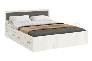 Набор мебели для спальни "Фиеста - 1" (дуб крафт белый - графит)