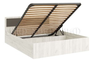 Кровать "Фиеста 1,4" с подъемным механизмом (дуб крафт белый - графит)