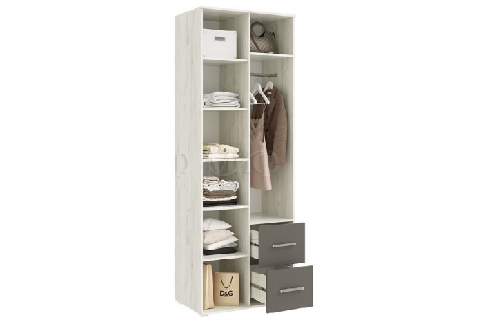 Спальня Фиеста - 3 дуб крафт белый - графит