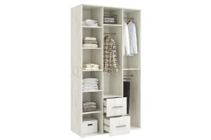 Набор мебели для спальни "Фиеста - 1" (дуб крафт белый - графит)