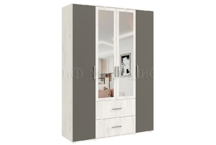 Спальня Фиеста - 2 дуб крафт белый - графит