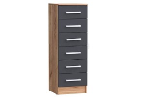 Комод Мартина 400 (дуб крафт золотой - графит)