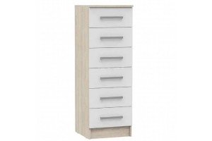 Комод Мартина 400 (дуб сонома - белый глянец)