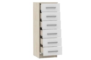 Комод Мартина 400 (дуб сонома - белый глянец)