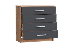 Комод Мартина 800 (дуб крафт золотой - графит)