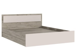 Кровать "Мартина 0,9" (дуб крафт серый - кашемир)