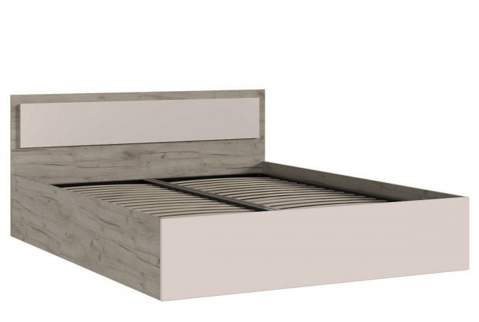 Кровать Мартина 1,4 с подъемным механизмом дуб крафт серый - кашемир