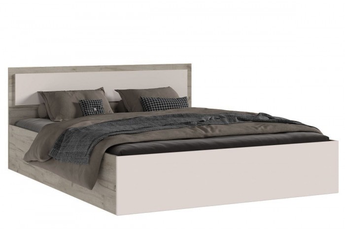 Кровать Мартина 1,6 с подъемным механизмом дуб крафт серый - кашемир