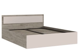 Кровать "Мартина 1,6" с подъемным механизмом (дуб крафт серый - кашемир)