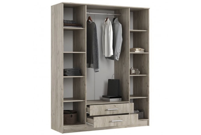 Набор мебели для спальни Мартина - 7 дуб крафт серый - кашемир