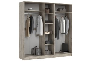 Набор мебели для спальни "Мартина - 9" (дуб крафт серый - кашемир)