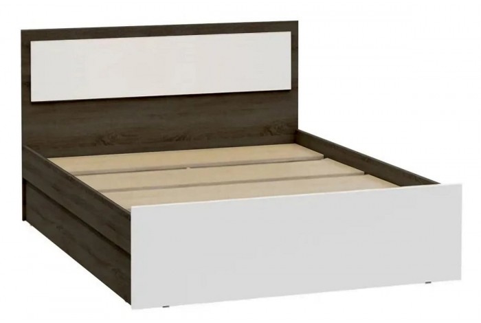 Кровать Мартина 0,9 венге - белый глянец